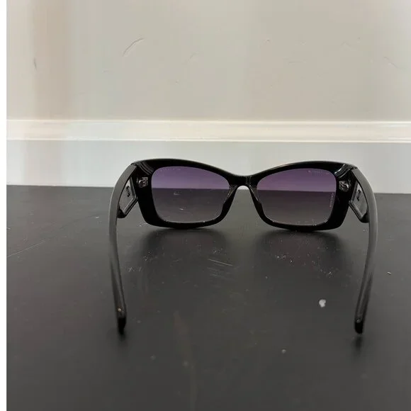 Chanel Black Gradient 5430 CC Frame Rectangle Sunglasses - Picture 4 of 6
